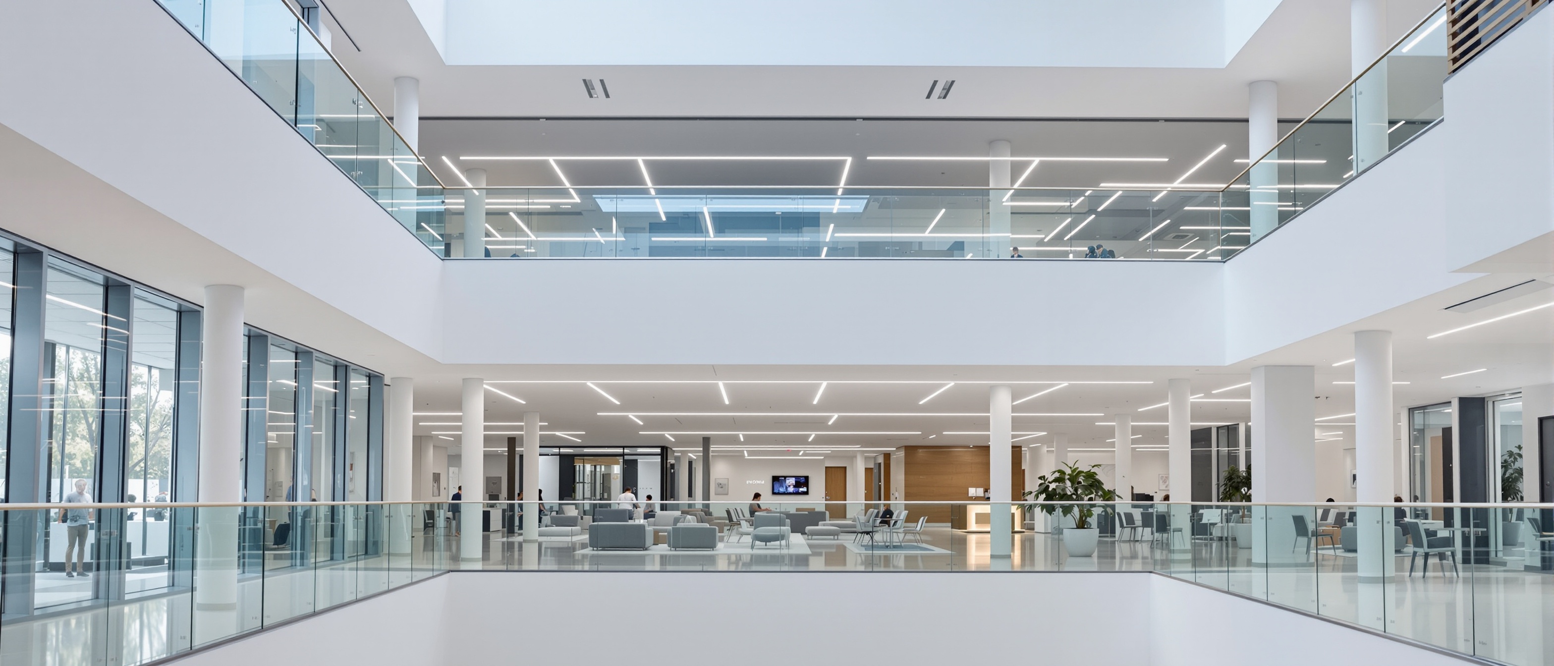 Modern commercial building interior, Air Logic Climate Solutions