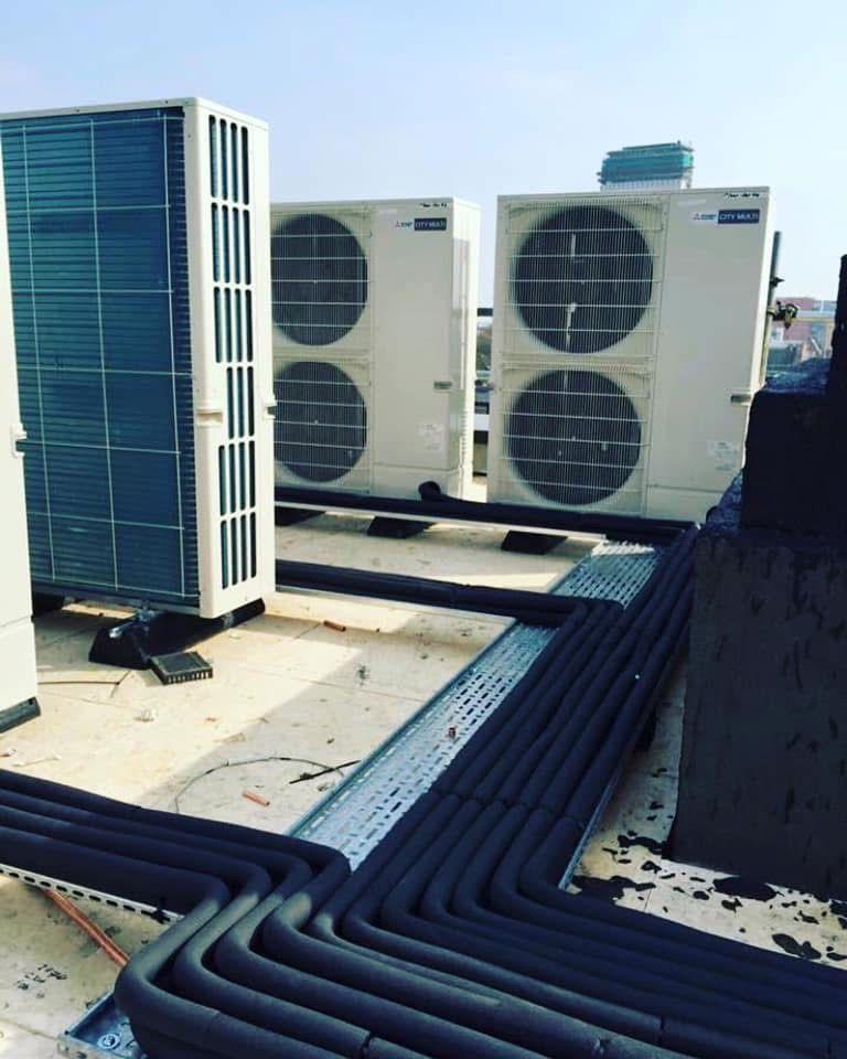 Rooftop VRF installation