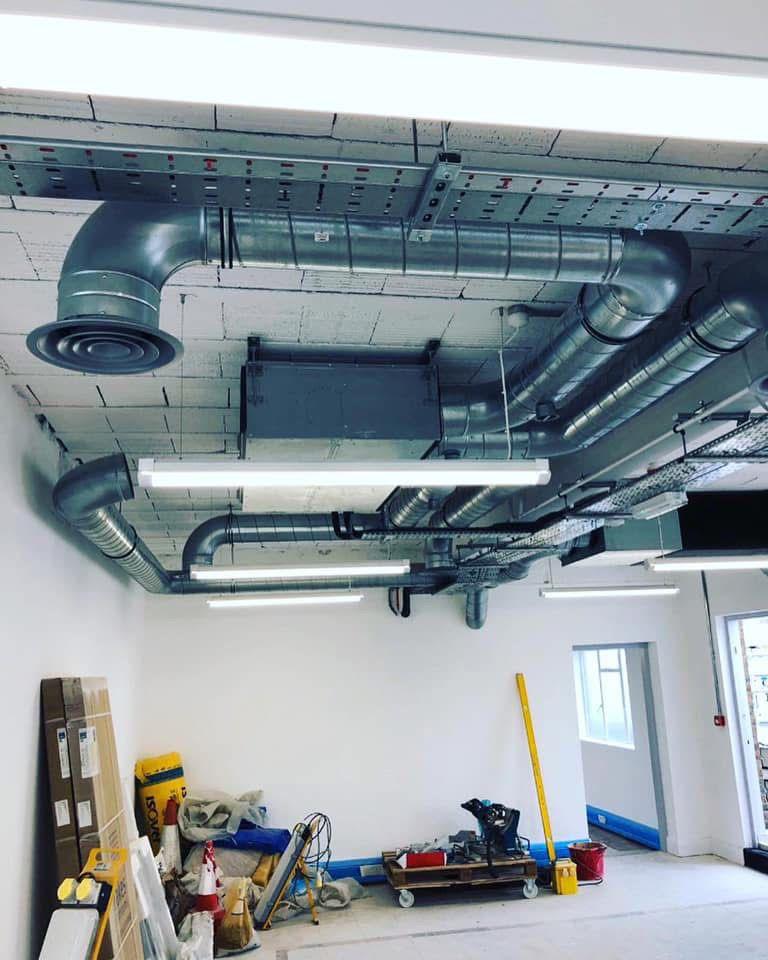 Commercial ventilation ductwork