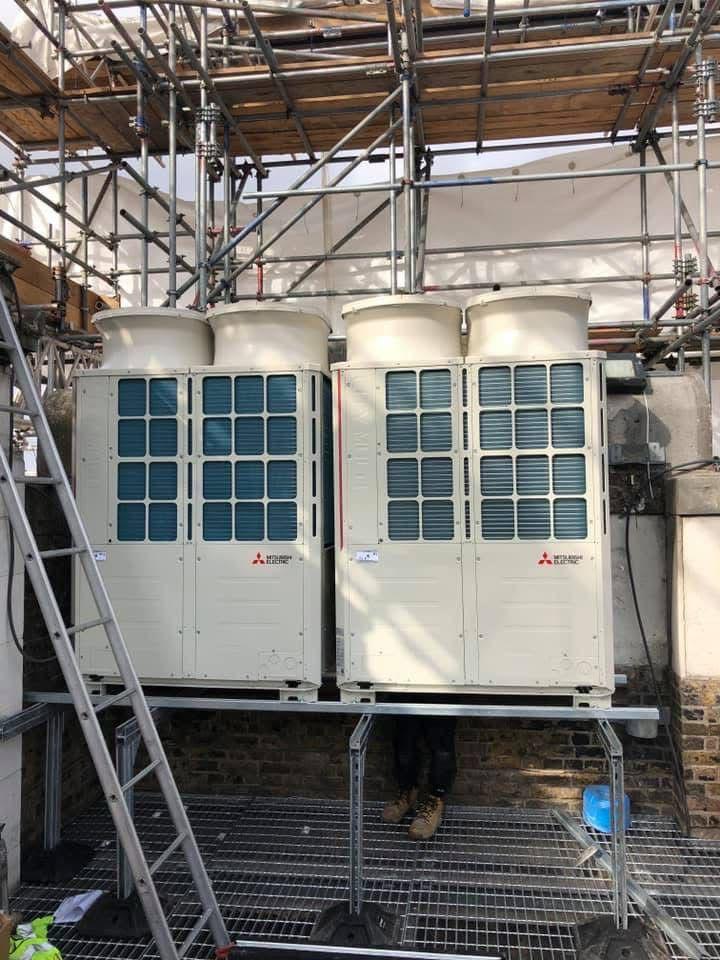 Mitsubishi VRF heat pump units