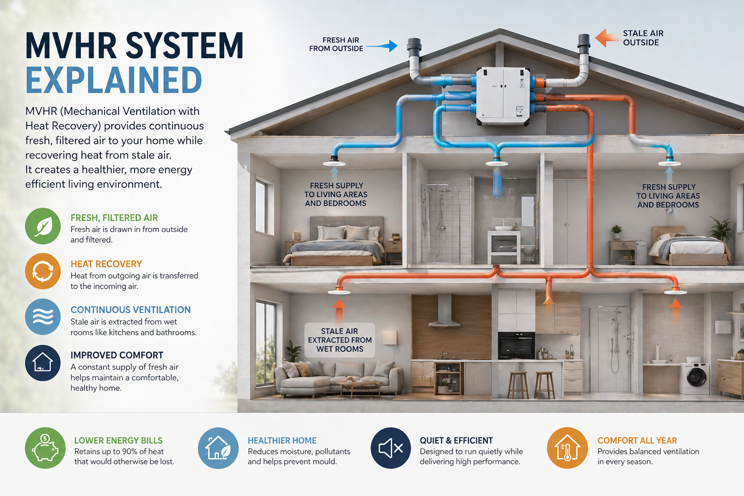 MVHR Explained: How Mechanical Ventilation with Heat Recovery Works