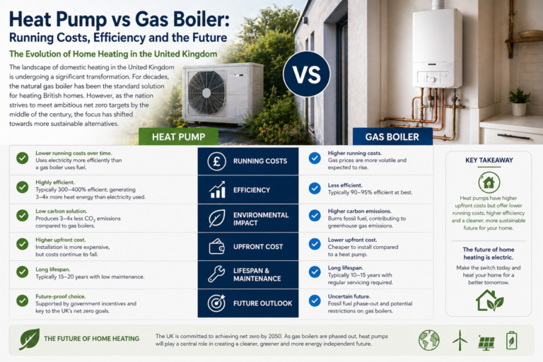 Heat Pump vs Gas Boiler: Running Costs, Efficiency and the Future
